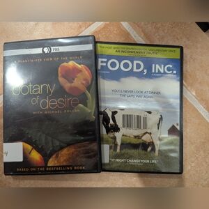 Botany of Desire DVD - PBS Documentary - Black, Orange & Green Cover